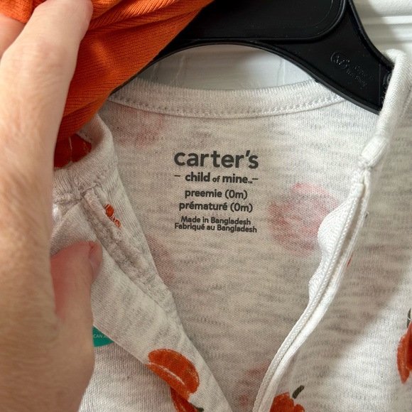 NWT Carter’s Preemie child of mine pumpkin theme onesie - so sweet 🎃 - Picture 5 of 8